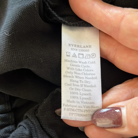 Everlane The Easy Pants in black size 2 - Picture 9 of 9